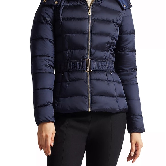Ted Baker Abbiiee Short Padded Jacket (Ted 1, Navy, New) - Picture 6 of 6
